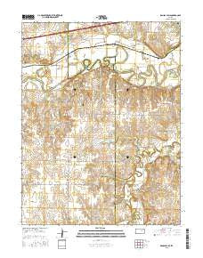 Kansas Falls Kansas Current topographic map, 1:24000 scale, 7.5 X 7.5 Minute, Year 2015