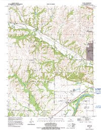Keats Kansas Historical topographic map, 1:24000 scale, 7.5 X 7.5 Minute, Year 1992