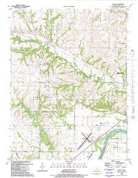Keats Kansas Historical topographic map, 1:24000 scale, 7.5 X 7.5 Minute, Year 1982