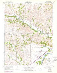 Keats Kansas Historical topographic map, 1:24000 scale, 7.5 X 7.5 Minute, Year 1955