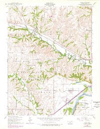 Keats Kansas Historical topographic map, 1:24000 scale, 7.5 X 7.5 Minute, Year 1955