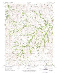 Keene Kansas Historical topographic map, 1:24000 scale, 7.5 X 7.5 Minute, Year 1971