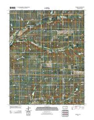 Keighley Kansas Historical topographic map, 1:24000 scale, 7.5 X 7.5 Minute, Year 2012