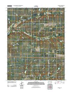 Keighley Kansas Historical topographic map, 1:24000 scale, 7.5 X 7.5 Minute, Year 2012
