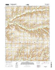 Keighley Kansas Current topographic map, 1:24000 scale, 7.5 X 7.5 Minute, Year 2015