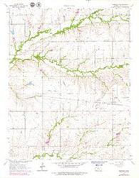 Keighley Kansas Historical topographic map, 1:24000 scale, 7.5 X 7.5 Minute, Year 1964