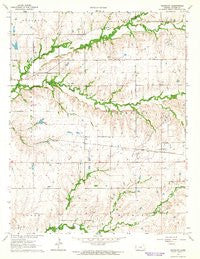 Keighley Kansas Historical topographic map, 1:24000 scale, 7.5 X 7.5 Minute, Year 1964