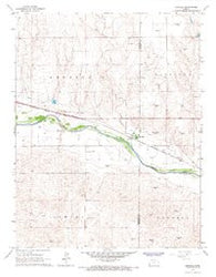 Kendall Kansas Historical topographic map, 1:24000 scale, 7.5 X 7.5 Minute, Year 1966