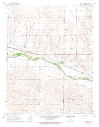 Kendall Kansas Historical topographic map, 1:24000 scale, 7.5 X 7.5 Minute, Year 1966
