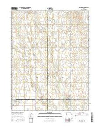 Kensington Kansas Current topographic map, 1:24000 scale, 7.5 X 7.5 Minute, Year 2015
