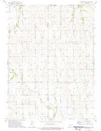 Kensington NE Kansas Historical topographic map, 1:24000 scale, 7.5 X 7.5 Minute, Year 1973