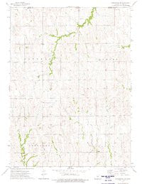 Kensington NW Kansas Historical topographic map, 1:24000 scale, 7.5 X 7.5 Minute, Year 1973