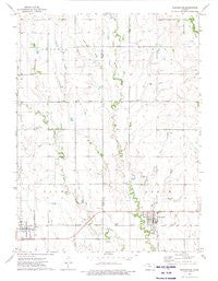 Kensington Kansas Historical topographic map, 1:24000 scale, 7.5 X 7.5 Minute, Year 1973