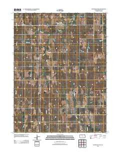 Kensington NW Kansas Historical topographic map, 1:24000 scale, 7.5 X 7.5 Minute, Year 2012