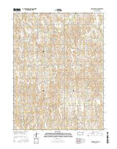 Kensington NW Kansas Current topographic map, 1:24000 scale, 7.5 X 7.5 Minute, Year 2015