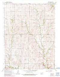 Kimeo Kansas Historical topographic map, 1:24000 scale, 7.5 X 7.5 Minute, Year 1968