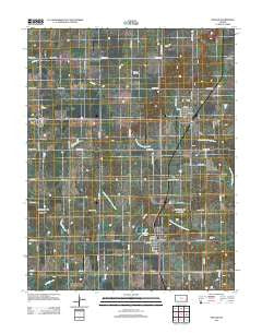 Kincaid Kansas Historical topographic map, 1:24000 scale, 7.5 X 7.5 Minute, Year 2012