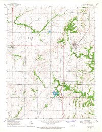 Kincaid Kansas Historical topographic map, 1:24000 scale, 7.5 X 7.5 Minute, Year 1966