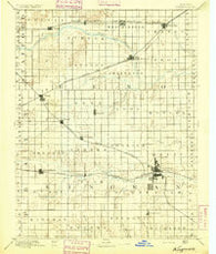 Kingman Kansas Historical topographic map, 1:125000 scale, 30 X 30 Minute, Year 1894