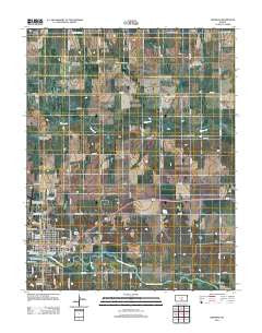 Kingman Kansas Historical topographic map, 1:24000 scale, 7.5 X 7.5 Minute, Year 2012