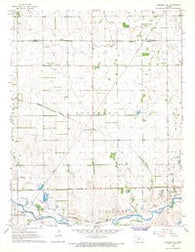 Kingman NW Kansas Historical topographic map, 1:24000 scale, 7.5 X 7.5 Minute, Year 1967