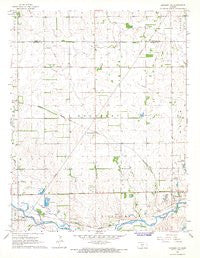 Kingman NW Kansas Historical topographic map, 1:24000 scale, 7.5 X 7.5 Minute, Year 1967