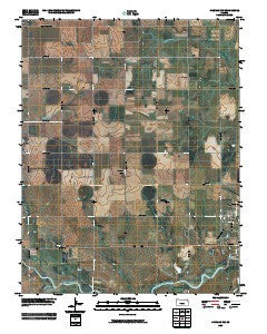 Kingman NW Kansas Historical topographic map, 1:24000 scale, 7.5 X 7.5 Minute, Year 2009