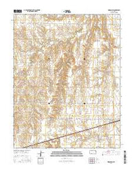 Kingsdown Kansas Current topographic map, 1:24000 scale, 7.5 X 7.5 Minute, Year 2016