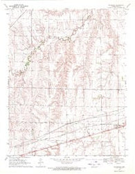 Kingsdown Kansas Historical topographic map, 1:24000 scale, 7.5 X 7.5 Minute, Year 1969