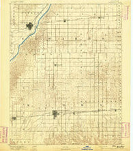 Kinsley Kansas Historical topographic map, 1:125000 scale, 30 X 30 Minute, Year 1892