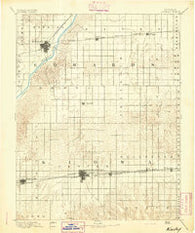 Kinsley Kansas Historical topographic map, 1:125000 scale, 30 X 30 Minute, Year 1894
