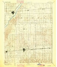 Kinsley Kansas Historical topographic map, 1:125000 scale, 30 X 30 Minute, Year 1894
