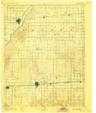 Kinsley Kansas Historical topographic map, 1:125000 scale, 30 X 30 Minute, Year 1894