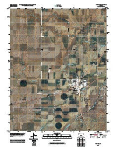 Kinsley Kansas Historical topographic map, 1:24000 scale, 7.5 X 7.5 Minute, Year 2009