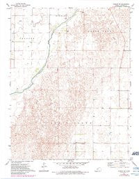 Kinsley SW Kansas Historical topographic map, 1:24000 scale, 7.5 X 7.5 Minute, Year 1972