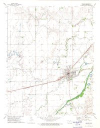 Kinsley Kansas Historical topographic map, 1:24000 scale, 7.5 X 7.5 Minute, Year 1972