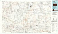 Kinsley Kansas Historical topographic map, 1:100000 scale, 30 X 60 Minute, Year 1985