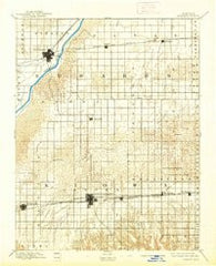 Kinsley Kansas Historical topographic map, 1:125000 scale, 30 X 30 Minute, Year 1894