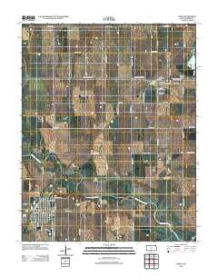 Kiowa Kansas Historical topographic map, 1:24000 scale, 7.5 X 7.5 Minute, Year 2012