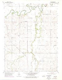 Kipp Kansas Historical topographic map, 1:24000 scale, 7.5 X 7.5 Minute, Year 1955
