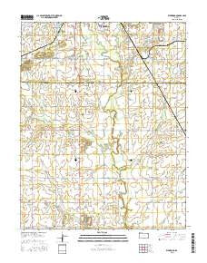 Kirkwood Kansas Current topographic map, 1:24000 scale, 7.5 X 7.5 Minute, Year 2015