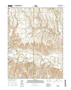 Kirwin Kansas Current topographic map, 1:24000 scale, 7.5 X 7.5 Minute, Year 2015