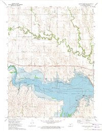Kirwin Reservoir Kansas Historical topographic map, 1:24000 scale, 7.5 X 7.5 Minute, Year 1972