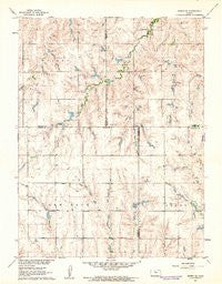 Kirwin SE Kansas Historical topographic map, 1:24000 scale, 7.5 X 7.5 Minute, Year 1961