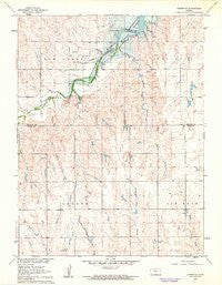 Kirwin SW Kansas Historical topographic map, 1:24000 scale, 7.5 X 7.5 Minute, Year 1961