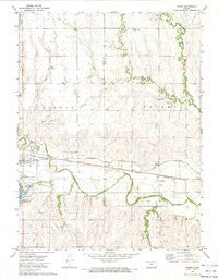 Kirwin Kansas Historical topographic map, 1:24000 scale, 7.5 X 7.5 Minute, Year 1972
