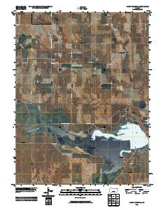 Kirwin Reservoir Kansas Historical topographic map, 1:24000 scale, 7.5 X 7.5 Minute, Year 2009