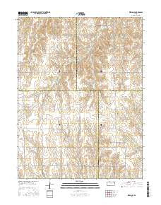 Kirwin SE Kansas Current topographic map, 1:24000 scale, 7.5 X 7.5 Minute, Year 2015