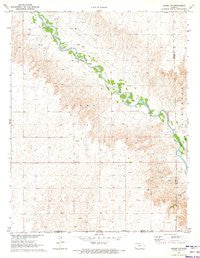 Kismet SW Kansas Historical topographic map, 1:24000 scale, 7.5 X 7.5 Minute, Year 1971