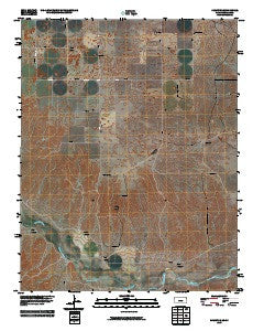 Kismet SE Kansas Historical topographic map, 1:24000 scale, 7.5 X 7.5 Minute, Year 2010
